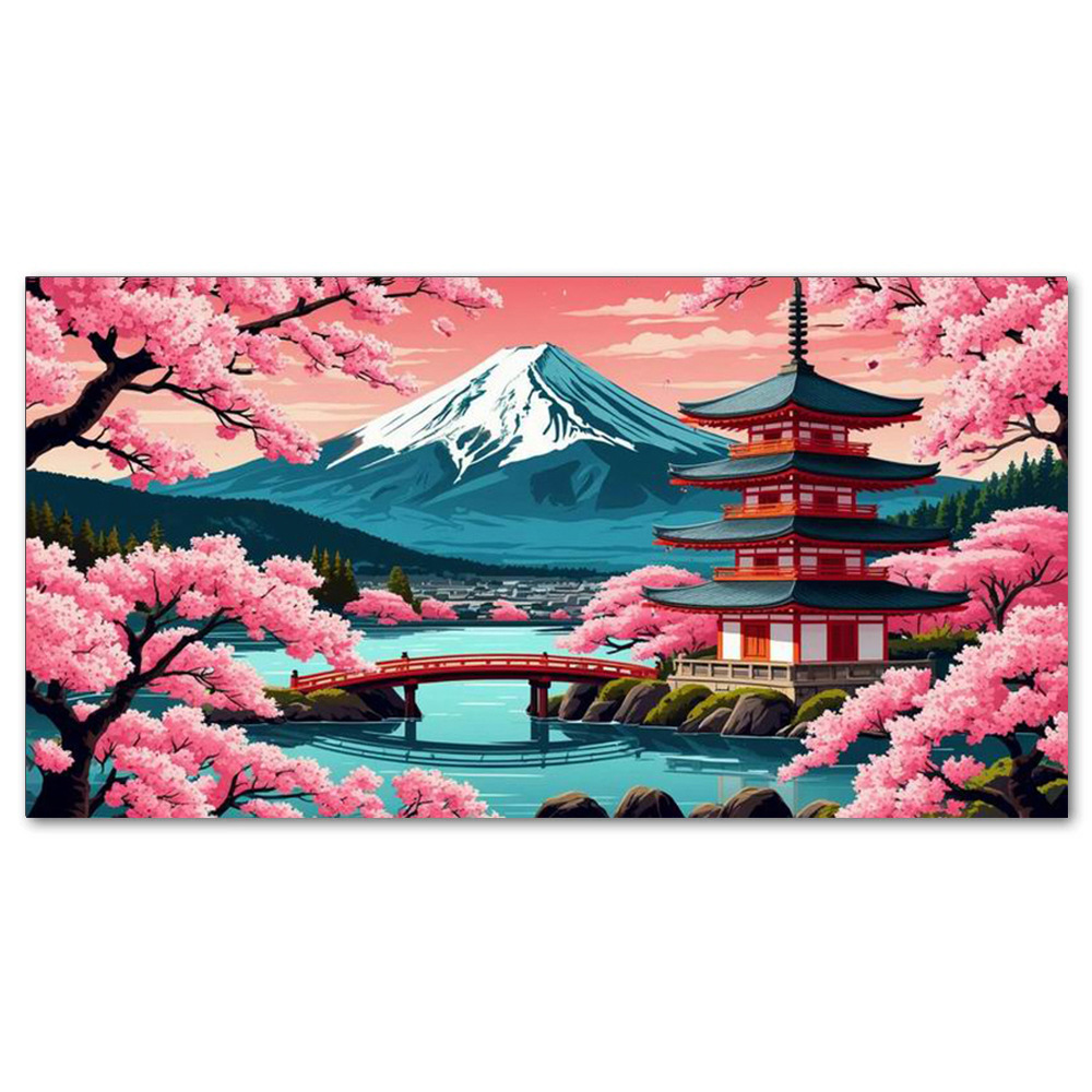 40*70CM Japanese Fuji Mountain - огляд і ціна 5D Diamond Painting Kit Full Drill