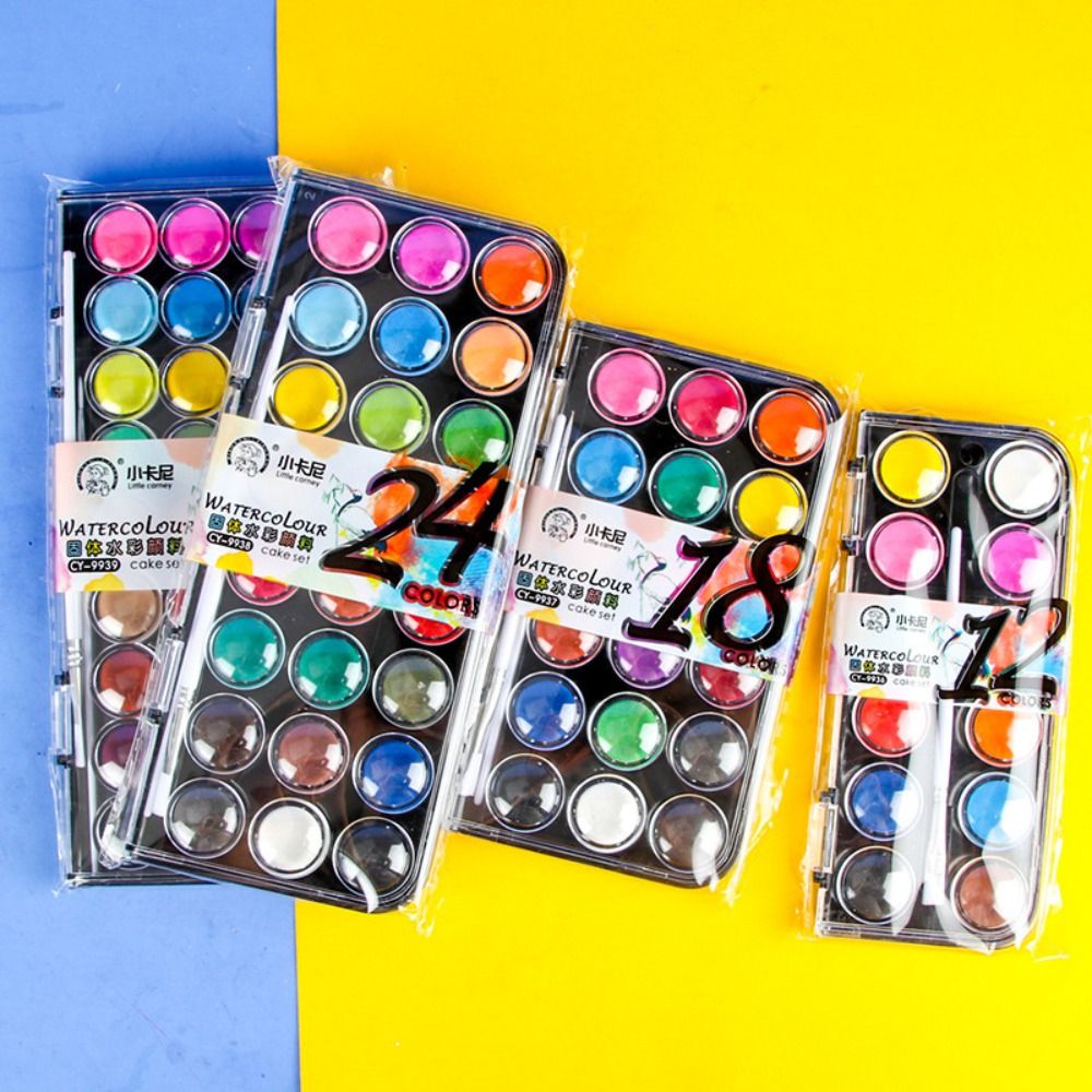 12/18/24/36Colors Solid Waterc - огляд і ціна Watercolor Paint Set Solid Pigment
