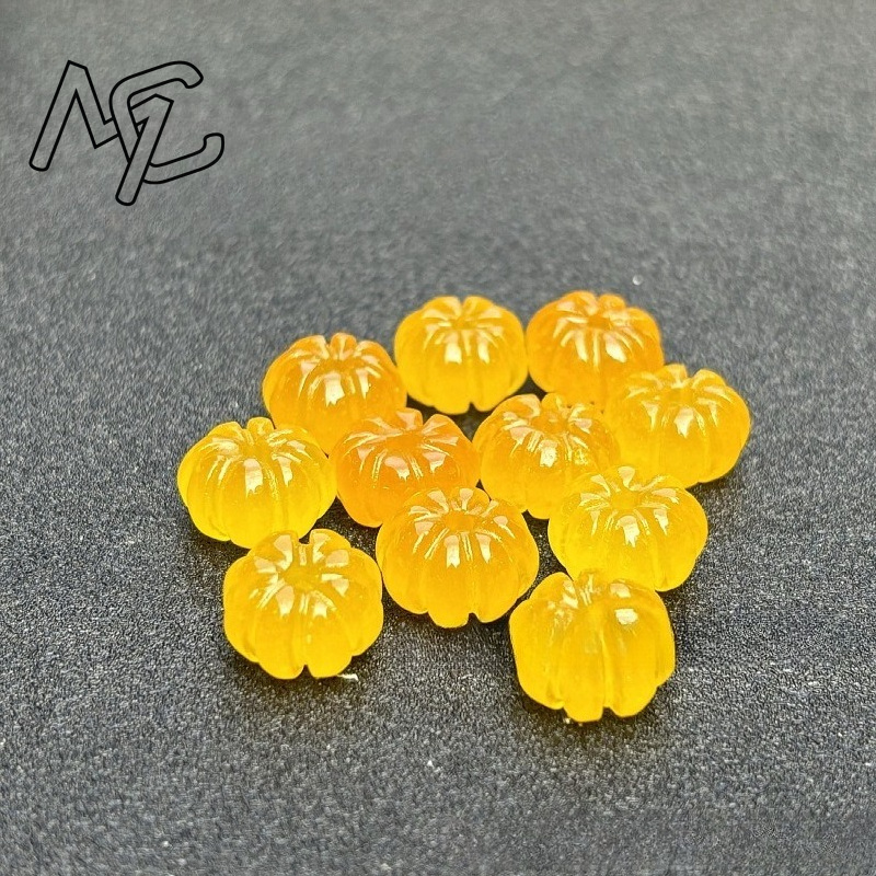 10pcs A Green Jade Pumpkin Bea - огляд і ціна Beading