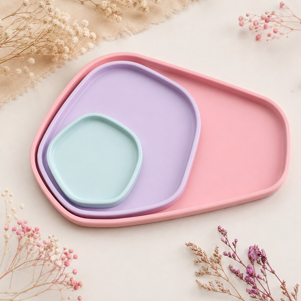 3Pcs Irregular Tray Silicone R - огляд і ціна Silicone Epoxy Resin Molds Set
