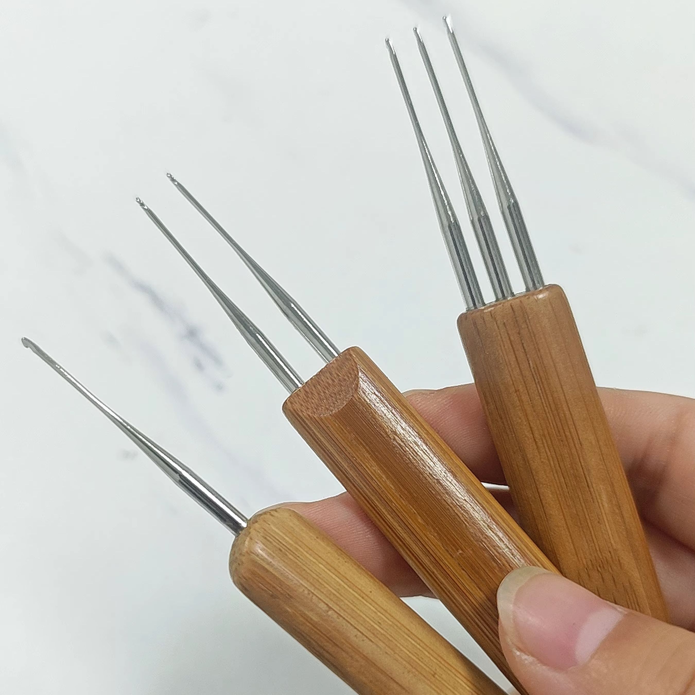 Ergonomic Crochet Hooks with B - огляд і ціна Wooden Crochet Hooks Ergonomic Handle
