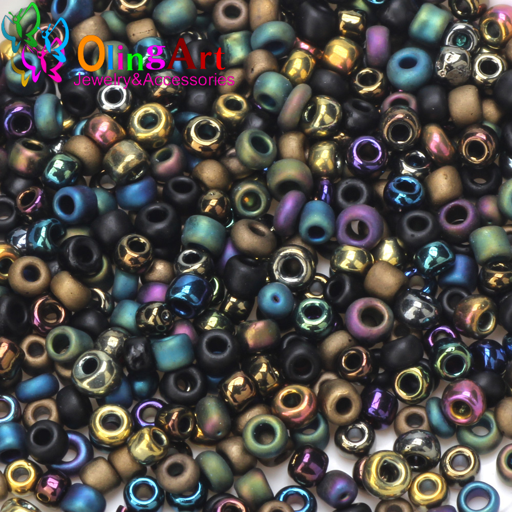 2mm 3mm 4mm Plating Matte Colo - огляд і ціна Glass Seed Beads 2Mm Jewelry Making