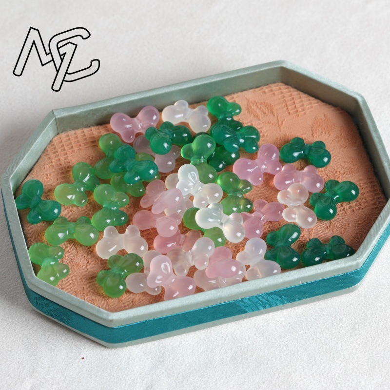 2PC Natural Chalcedony Double  - огляд і ціна Beading