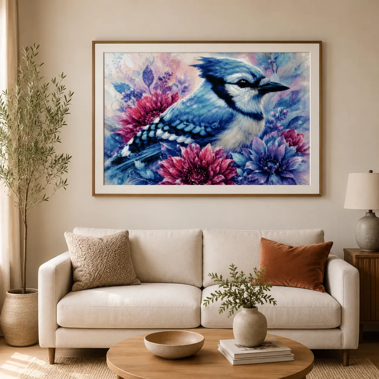 [ZZ8680-Blue Jay] | Beginner D - огляд і ціна Cross Stitch Stamped Kits Beginners