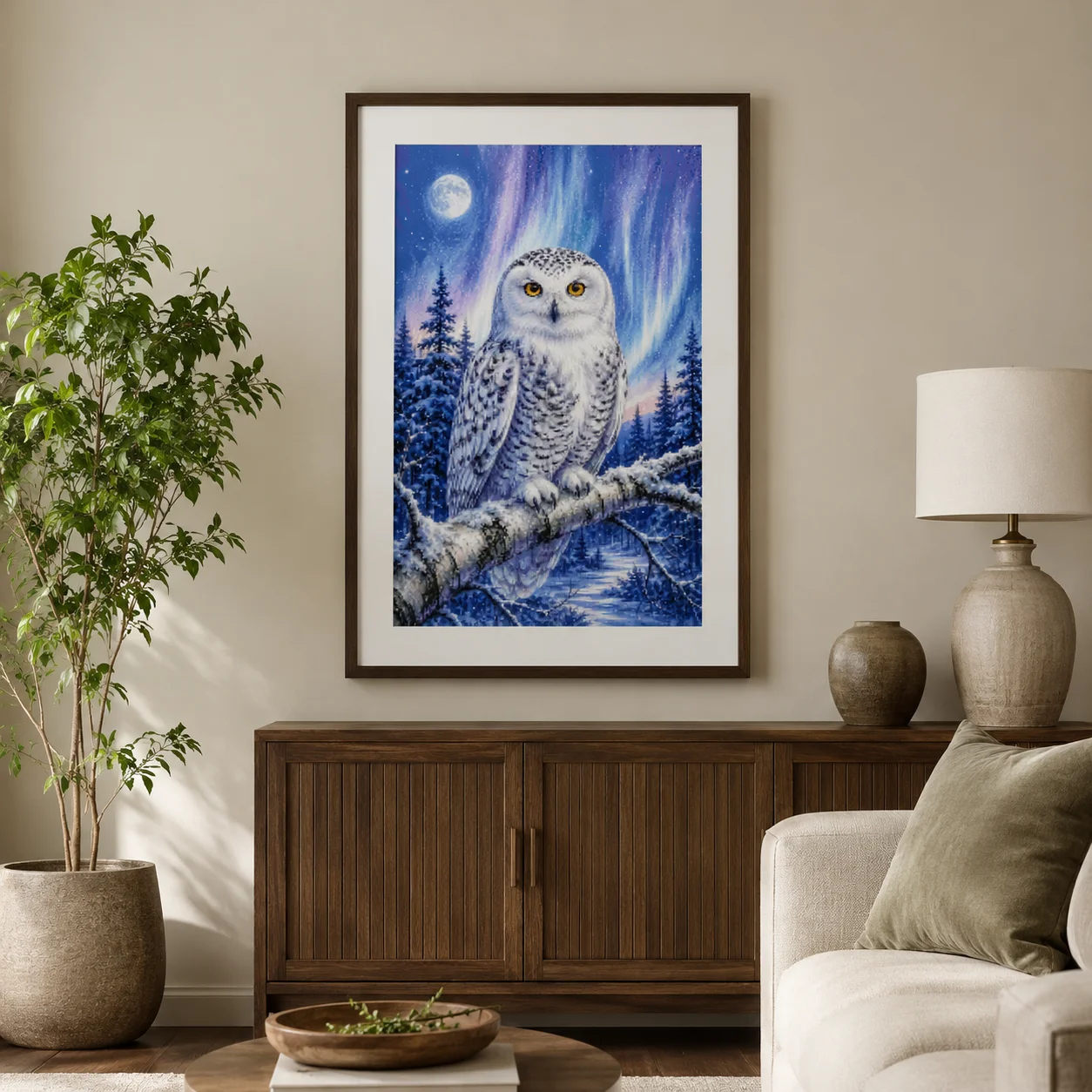 [ZZ8820-Winter Watch Owl] | Be - огляд і ціна Cross Stitch Stamped Kits Beginners